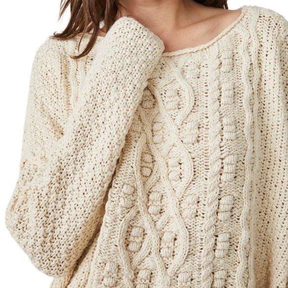 Free People Sweaters - FREE PEOPLE  changing tides cropped sweater Sz XS NEW